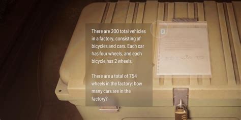 there are 200 vehicles in a factory alan wake 2